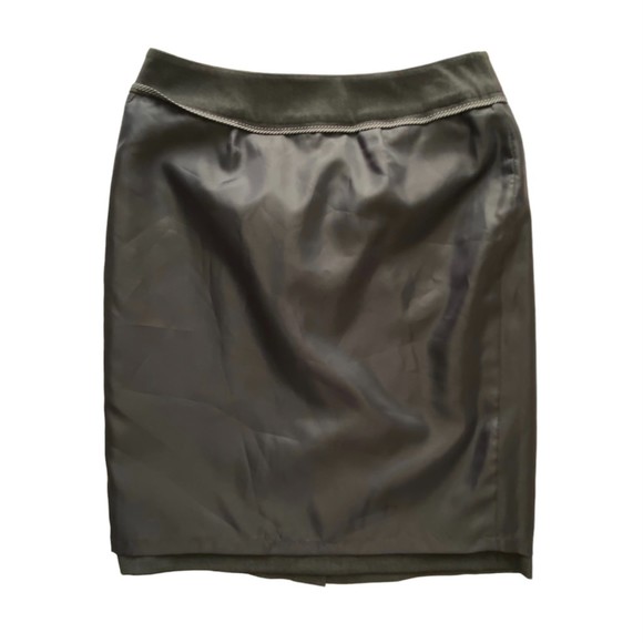 Calvin Klein Charcoal Stretch Pencil Skirt Size 4P - Picture 3 of 8